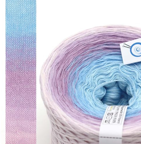 SparWolle Ombré Garn 3-, 4- oder 5-fädig Strick und Häkelgarn (3-fädig 850m, Simi - 255)