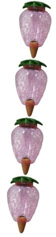 Milisten 4pièces Boule Arrosage Automatique Forme De Fraise Globe Irrigation Pratique pour Plantes à Remplissage Facile