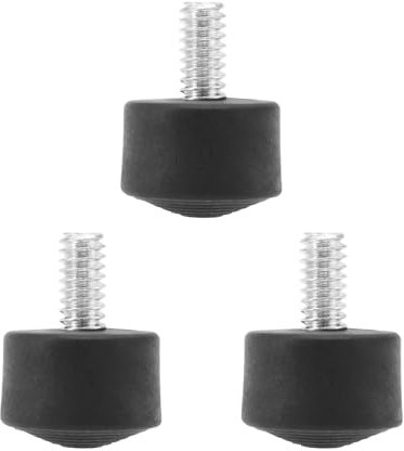 LT Easiyl 3 puntas de goma antideslizantes para trípode compatibles con rosca de 1/4 pulgadas, patas de goma, patas de goma, piezas de repuesto, color negro