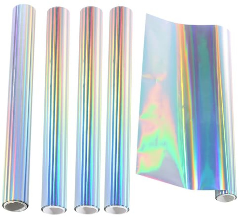 Tonerfolie für Toner-Folie, Laserdrucker und Laminiergerät, für Scrapbooking, Papierbastelarbeiten, Laser-Silber, 5 Stück
