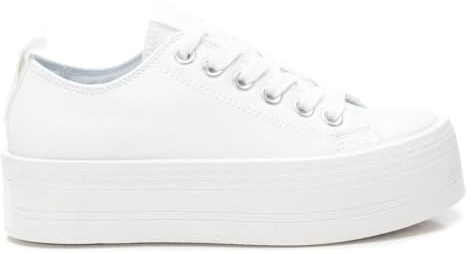 REFRESH - Zapatilla Mujer Blanco - Calzado Cómodo y Versátil - Moda Casual - Modelo 17247401 (Talla 39)