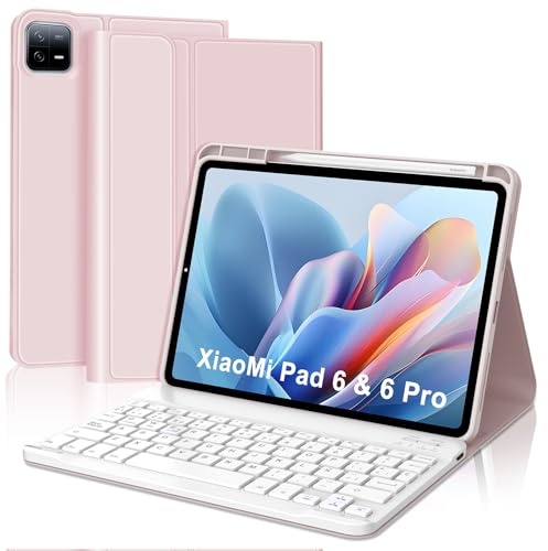 WINCHKING Funda con Teclado para Xiaomi Pad 6/6 Pro 11 Pulgadas 2023