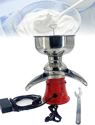 Distributore professionale di panna montata Separatore di panna elettrico, Centrifuga per latte fresco da 50 l/h, Macchina separatrice di panna da cucina, per fattoria, casa, caseificio