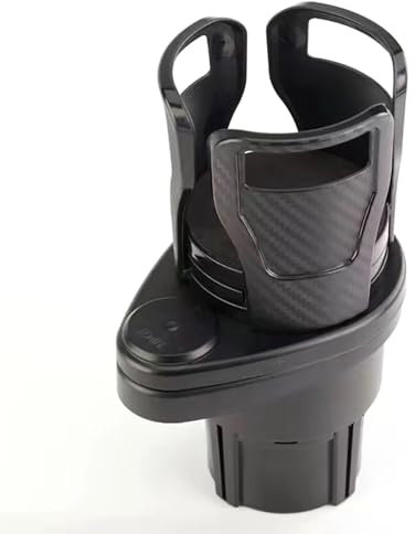 PPLKLKJ Portavasos Multifuncional Automóvil,para BMW M3 M5 E36 E46 E60 E90 E92,Portavasos Dobles Ajustables Giratorios de 360 Grados