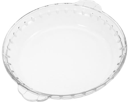 VINTORKY Microwave Glass Lid 10.04 in Microwave Splash Guard Glass Cover for Food Plate Steaming and Reheating Fits Oven Use