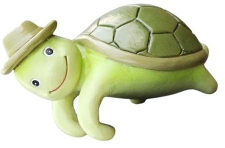 Luxshiny Resin Turtle Garden Ornament Climbing Tortoise Decoration for Flower Pots Weather-resistant Figurine for Use Cute Miniature Turtle for Plant Containers