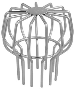 Protezione per grondaia, in acciaio inox 304, espandibile, per tetto, terrazza, piscina, balcone, parco (10,5 x 11 cm)