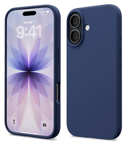 ACRONIX for iPhone 17 Case, Slim Liquid Silicone Cover Navy Blue | 6.3 Inch,Ultra Thin,Lightweight Durable,Shockproof Protection,Dust Resistant,Anti-Scratch,Soft Slim Grip,Gel Rubber