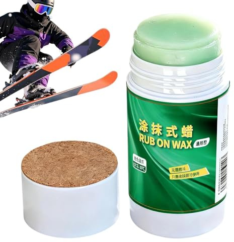 Cera de snowboard, accesorios de cera de protección de 75 g, cera de fondo para clima frío, para exteriores, hogar, parque, deportes de invierno, nieve, snowboard, esquí, viajes de campo traviesa