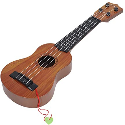 aqxreight Giocattolo per Chitarra Ukulele per Bambini con 4 Corde, Strumento Musicale Educativo per Principianti, Ukulele Portatile in Plastica ABS per Imparare la Musica, Sviluppare creatività e