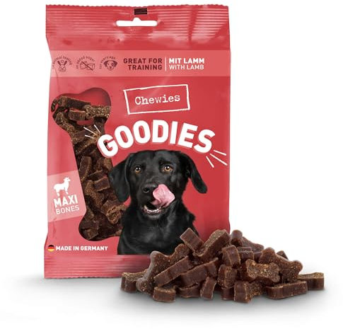 Chewies Hundeleckerli Training Maxi Lamm Knöchelchen - 200 g - Hundesnacks zuckerfrei & mit hohem Fleischanteil - ideal als Trainings-Leckerli für Ihren Hund