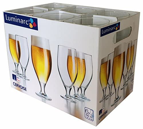 LUMINARC - Set med 6 ölglas CERVOISE 50cl - J3397