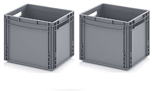 2x Eurobehälter 40 x 30 x 32 inkl. gratis Zollstock * 2er Set