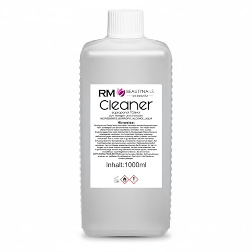 Cleaner 1000 ml Nagelreiniger Isopropanol 70% – Schwitzschicht Entferner für UV & LED Gelnägel – Professioneller Nail Cleaner für Nagelstudio und Home Use