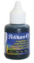 Pelikan Stempelfarbe Sorte 4, mit ™l, 30 ml, schwarz Kunststoff-Beh„lter mit Pinsel