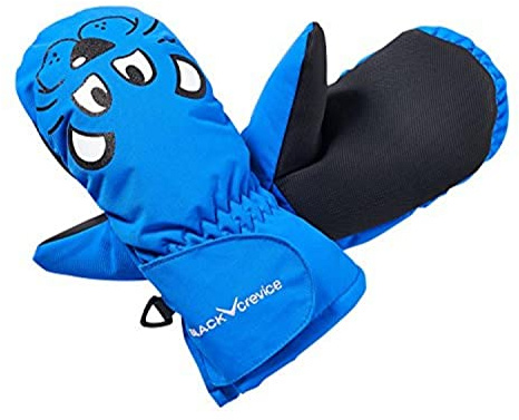 Black Crevice Kinder Skifäustlinge, blau, 2,5