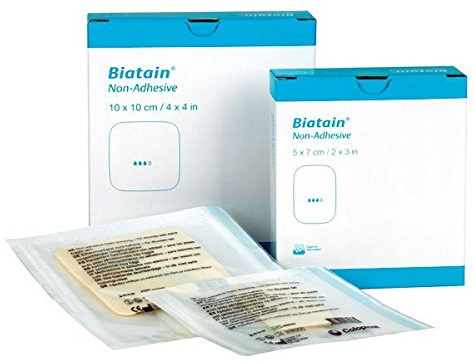 Biatain 3462 Foam Dressings, Self-Adhesive 7.5 cm x 7.5 cm (Pack of 10)