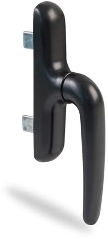 AMIG - 22064 | Poignées de porte en aluminium 2600V | 172 x 27 mm | Aluminium | Noir