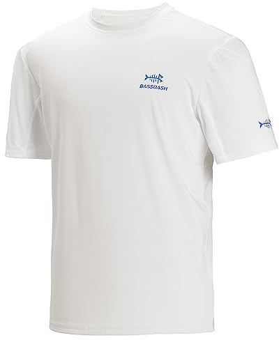 Bassdash - Maglietta da Uomo, con Protezione Solare UPF 50+, Maglietta a Maniche Corte da Pesca
