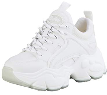 Buffalo Binary C - Sneaker Low - IMI Nappa/Textile - Weiß Kunstleder 41 EU