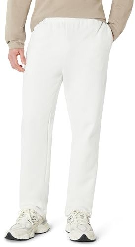 Amazon Essentials Pantalon de Survêtement en Polaire à Bas Ouvert (Existe en Grandes Tailles) Homme, Gris Pâle, L