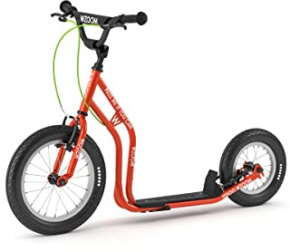 Yedoo Wzoom Kinder Tretroller - für Kinder ab 6 Jahre, ab 120 cm Körperhöhe, mit Luftreifen 16/12 - für Mädchen und Jungen, Höhenverstellbar mit Ständer und Reflexelementen