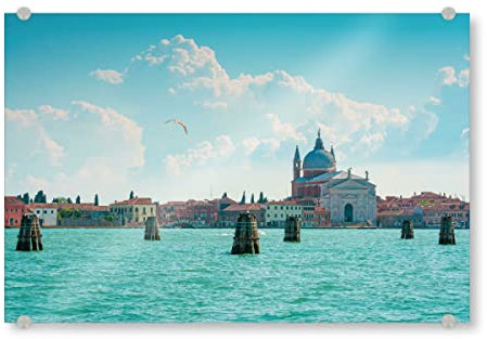 artboxONE Acrylglasbild 45x30 cm Reise Sommer in Venedig Bild hinter Acrylglas - Bild Europa City Europa