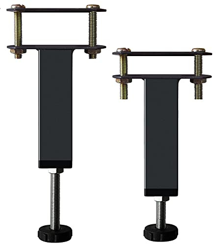 KUSRUP Metallfüße für Bettmöbel, höhenverstellbar, Ersatzteil, Mittelrahmen, Lattenstützbein für Plattform-Bettgestell, Ersatzteile (25 cm-32 cm)