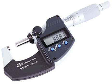 WANWEN Digimatic Bügelmessschraube Messbereich 0-25/50/75/100mm/0.001 293-240/241/242/243-30 Digitale Außenmikrometer IP65 Genauigkeit 1um (Farbe : 1, Größe : 50-75mm) Little Surprise