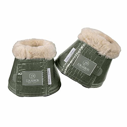 Eskadron Platinum Hufglocken, Sprungglocken Croco FAUXFUR 1 Paar