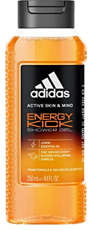 adidas Active Skin & Mind, Energy Kick Shower Gel, Docciaschiuma Uomo, 250 ml