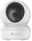 EZVIZ H6c - Telecamera di sicurezza PTZ Full HD per interni Smart Home Security da 2 MP, visione notturna intelligente, con monitoraggio automatico del movimento, WiFi, supporta scheda MicroSD,