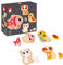 Janod - 4 Holzpuzzle mit 2 bis 5 Teilen - Puzzle zum Thema Haustiere - Kinderspielzeug - Pädagogische Spiele - Baby- und Kleinkindspielzeug Ab 18 Monaten, J07115