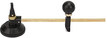 YWBL-WH Tagliavetro con Cerchio a Ventosa (20 cm), Tagliavetro a 6 Ruote, Taglierina Circolare a Compasso per Vetro, Tagliapiastrelle (Diametro 40 cm)