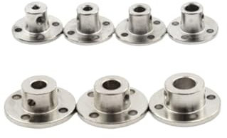 IOFIT 1PC 3mm 3.17mm 4mm 5mm 6mm 6.35mm 7mm 8mm 10mm 11mm 12mm 14mm Flangia Rigida Accoppiamento Motore Albero di Guida Accoppiatore Connettore (Size : 3mm)
