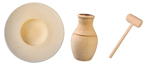 STOBAZA 1set Pentole Ceramica Per Stufato Pentola Con Base e Martello Per Cottura Per Cucina e Ristorazione