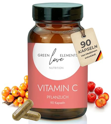 Natürliches Vitamin C aus Camu Camu, Acerola, Sanddorn & Hagebutte - Hochdosiert und in Deutschland hergestellt