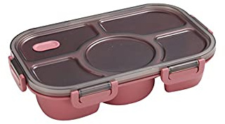 Scatole Lunc Scatola Lunc Contenitore in Materiale Protettivo Contenitore per Snack in plastica per Alimenti con Coperchio Stoviglie per microonde con Tazza da zuppa