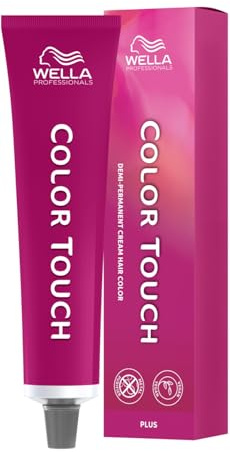 Wella Professionals Color Touch Plus – Demi-permanente, vegane Intensivtönung mit Metal Purifier – bis zu 70% Grauabdeckung - bis zu 28 Haarwäschen – 55/03 Hellbraun Natur-Gold – 60 ml