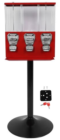 Godisautomat, Individuell Gumball-dispenser med Stativ Retro Popcornlådor för Studsbollar Godisnötter