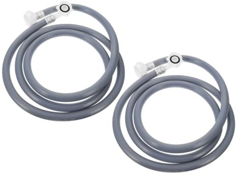 DOITOOL 2pcs Extended Washing Machine Inlet Pipe Threaded Water Inlet Hose Portable Leakproof for Modern Washing Machines