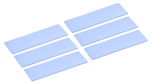 QUARKZMAN 6 Pack M.2 Pad Thermique 70x22x1.5mm pour PC M.2 2280 NVMe SSD Dissipateur de Chaleur Refroidisseur
