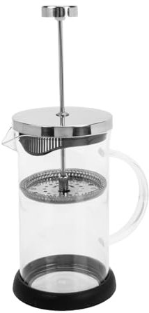 MAGICLULU Prensa Francesa Cafetera de Vidrio Burbujas para Leche Espumante Práctica para Uso Doméstico