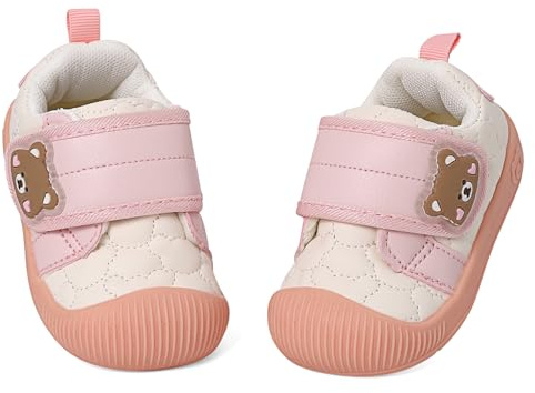 MASOCIO Zapatos Bebé Niño Niña Primeros Pasos Zapatillas Bebé con Suela Goma Antideslizante