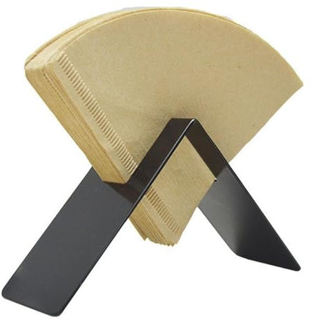 Generisch Kaffeefilterhalter - Stilvoller Und Bequemer Speicher Für Kaffeefilter | -Papierfilterhalter Organizer, Küchenstillbehälter Lagerregal Für Home Cafe Restaurant, Schwarz