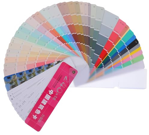 SHINEOFI Nuanciers de Peinture Pratiques pour Bâtiment Couleurs Cartes Échantillons pour Murs Sols et Meubles Intérieur Extérieur