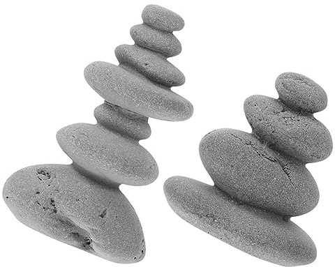 Cabilock 1pc Simulated Stacked Stone Ornament for Zen Garden Decor Lifelike Landscape Decoration for Sand Table Miniature Rockery Accents for Home and Outdoor Use