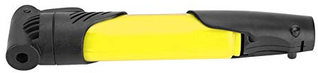 Generic Pompe à Vélo Durable avec Kit de sur Cadre, Pompe à Air Manuelle Utile pour Les Cyclistes, Conception Orange à 3 Sections (Yellow)