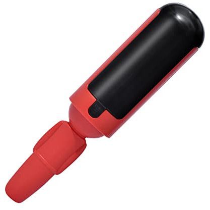 Yctze Rouleau Double Face pour Poils d'animaux avec Brosse en Nylon – Dissolvant de Peluches Réutilisable pour Meubles, Tapis et Voyages, Poignée Ergonomique, Rouge (Rouge)
