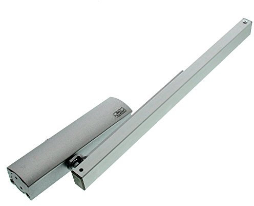 Burg-Wächter Türschließer für Innentüren, Feststellfunktion, Hydraulisch, Variabel einstellbar, mit Gleitschiene, Breite bis 110 cm, Gewicht bis 80 kg, GTS 514 S, Silber
